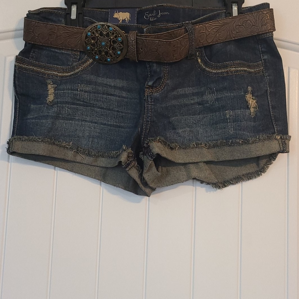 Blue jean shorts